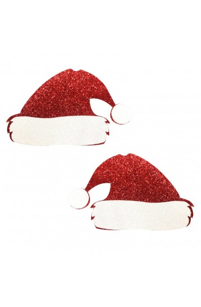 Freaking Awesome Glitter Santa Hat Nipple Cover Pasties