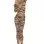 Zebra Print Body Stocking - One Size - Nude/black
