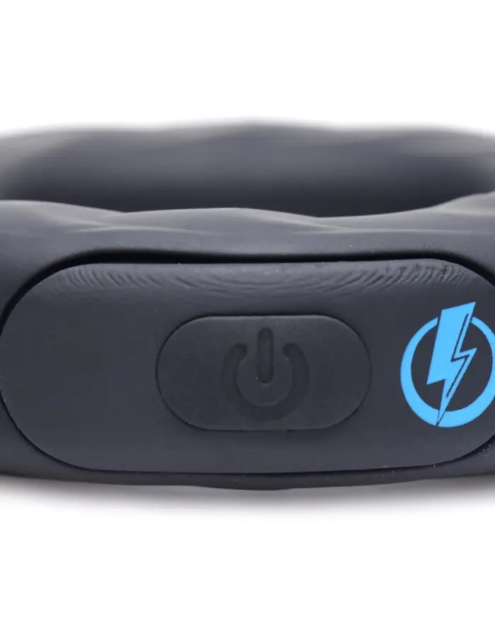E-Stim Pro Silicone Cock Ring With Remote - Black