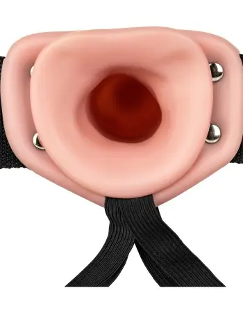 Hollow Strap-on Without Balls 6 Inch - Flesh