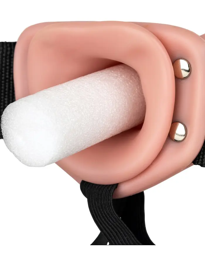 Hollow Strap-on Without Balls 6 Inch - Flesh