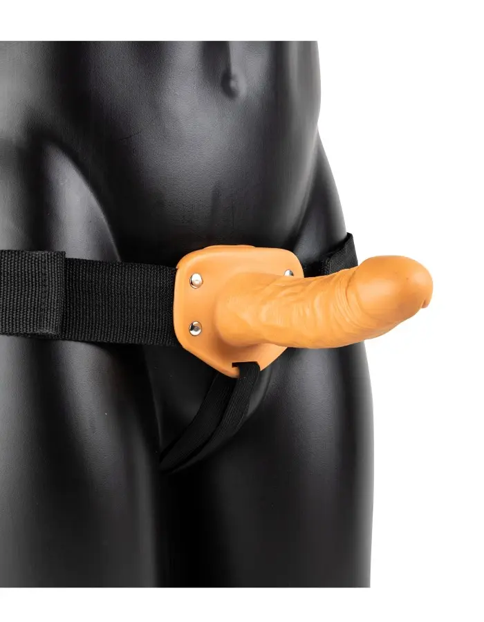 Hollow Strap-on Without Balls 6 Inch - Tan