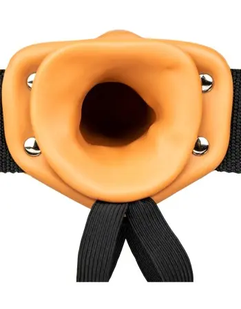 Hollow Strap-on Without Balls 8 Inch - Tan