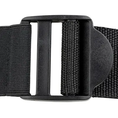 Vibrating Hollow Strap-on No Balls 8 Inch - Black