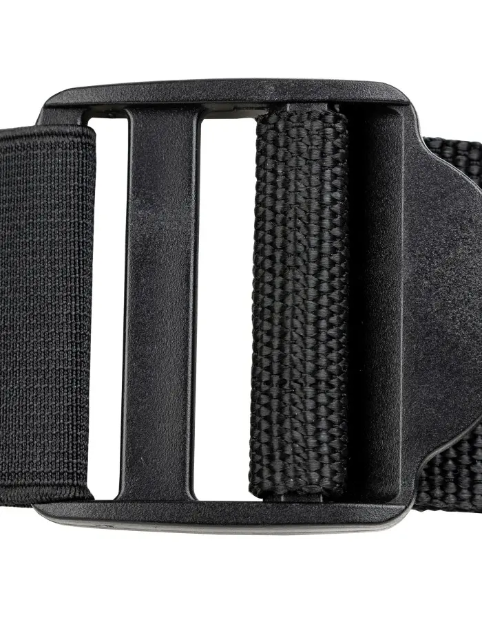 Vibrating Hollow Strap-on No Balls 8 Inch - Black