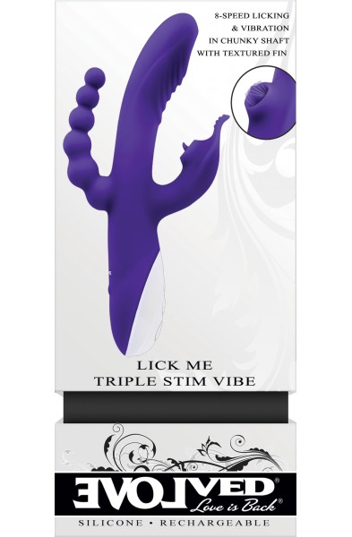 Lick Me - Triple Stim Vibe - Purple