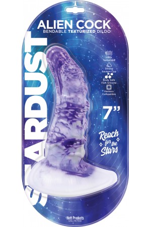 Stardust - Alien Cock - Bendable Texturized Dildo  Texturized Dildo - 7 Inch