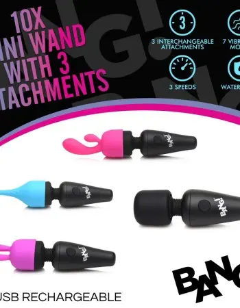 Bang - 10x Mini Wand With 3 Attachments