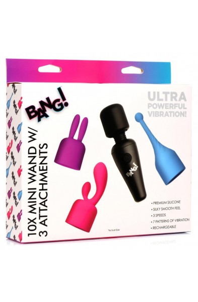 Bang - 10x Mini Wand With 3 Attachments