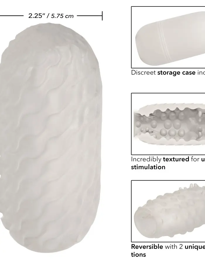 Boundless Reversible Nubby Stroker - Clear