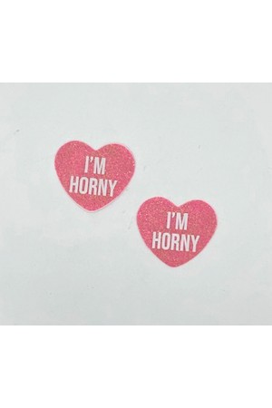 i'm Horny Berry Candy Heart Pasties