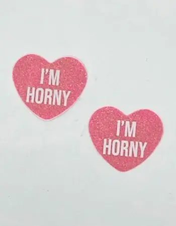 i'm Horny Berry Candy Heart Pasties