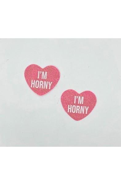 i'm Horny Berry Candy Heart Pasties