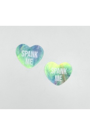 Spank Me Rainbow Sherbert Tie Die Candy Heart  Pasties