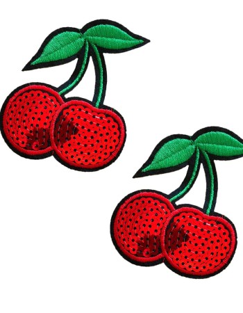 Cherry Licious Sequin Nifty Nipztix Nipple Cover Pasties