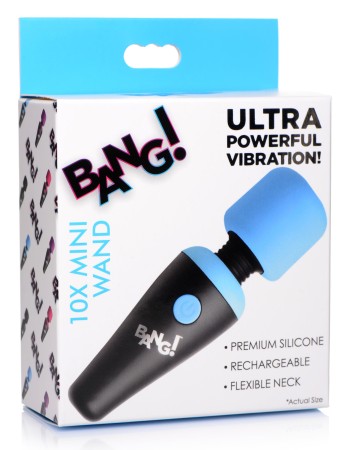 10x Vibrating Mini Silicone Wand - Blue