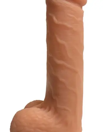 Easy Rider 7 Inch Dual Density Dildo With Balls -  Light