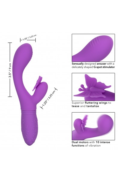 Rechargeable Butterfly Kiss Flutter - Purple