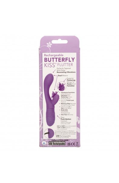 Rechargeable Butterfly Kiss Flutter - Purple