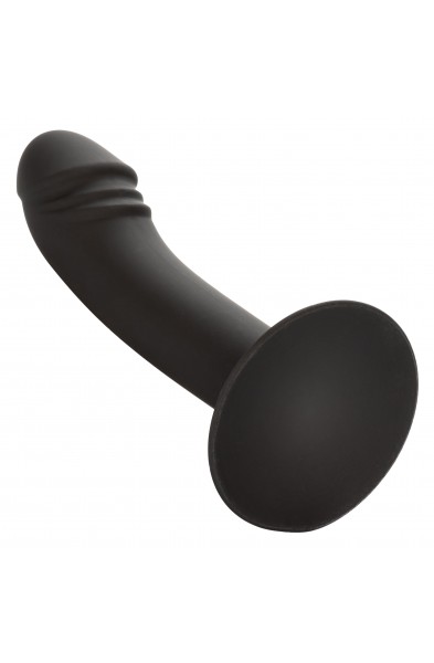 Silicone Curved Anal Stud - Black