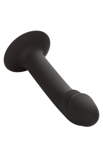 Silicone Curved Anal Stud - Black