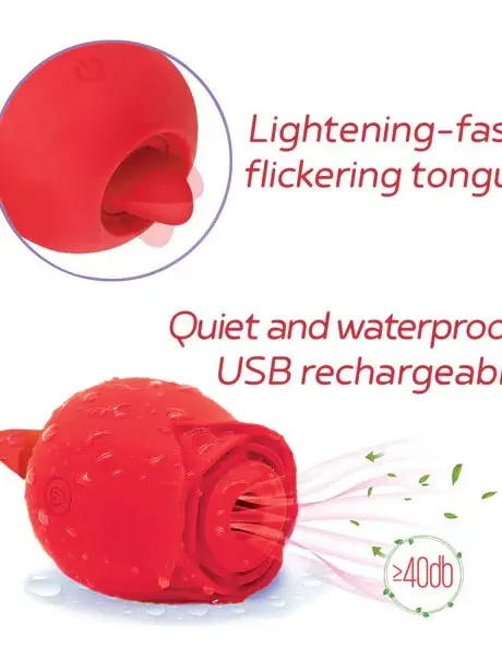 Wild Rose Sucking and Licking - Red