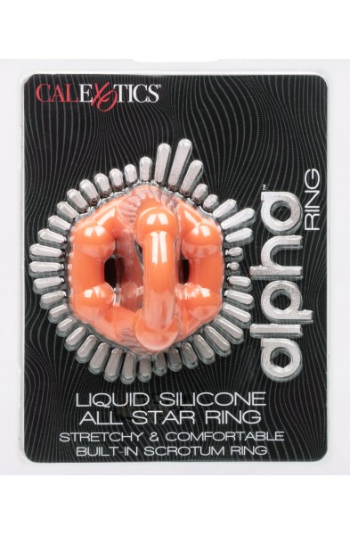 Alpha Liquid Silicone All Star Ring - Orange