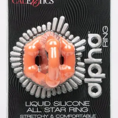 Alpha Liquid Silicone All Star Ring - Orange