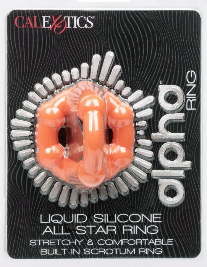 Alpha Liquid Silicone All Star Ring - Orange