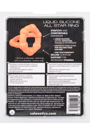 Alpha Liquid Silicone All Star Ring - Orange