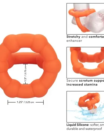 Alpha Liquid Silicone All Star Ring - Orange