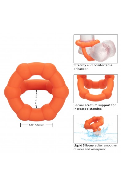 Alpha Liquid Silicone All Star Ring - Orange