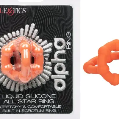 Alpha Liquid Silicone All Star Ring - Orange