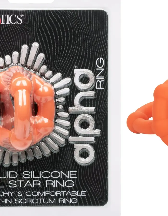 Alpha Liquid Silicone All Star Ring - Orange
