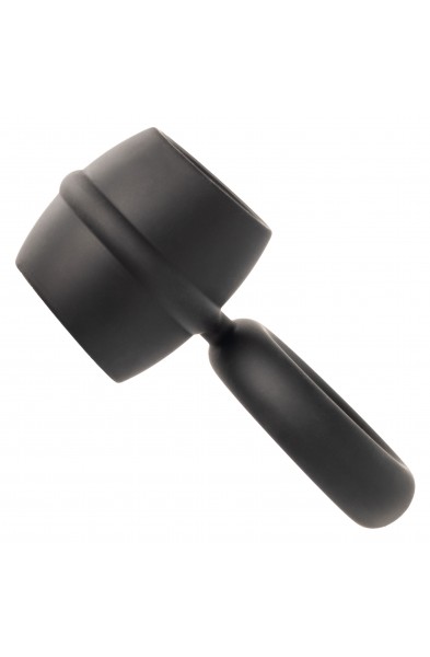 Alpha Liquid Silicone Dual Support Magnum Ring - Black