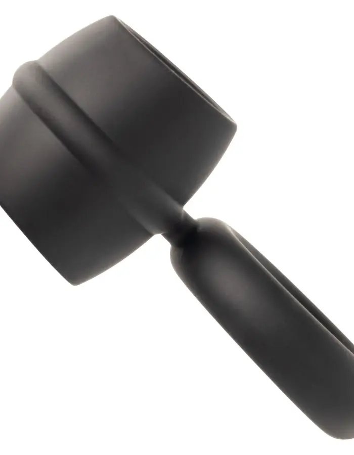 Alpha Liquid Silicone Dual Support Magnum Ring - Black
