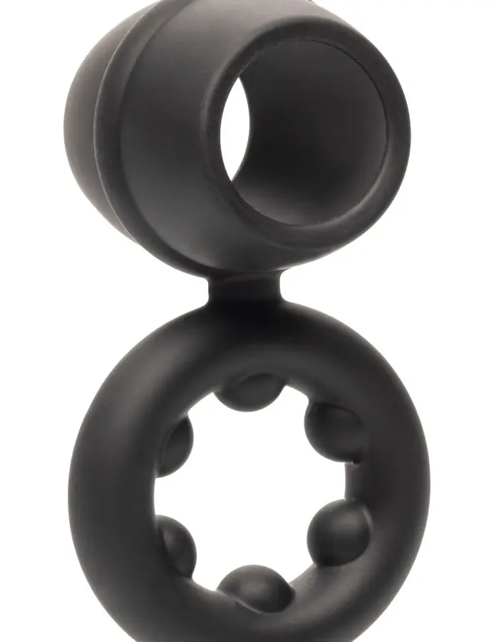 Alpha Liquid Silicone Dual Support Magnum Ring - Black