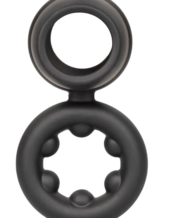Alpha Liquid Silicone Dual Support Magnum Ring - Black