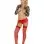 Sheer Thigh High - One Size - Red