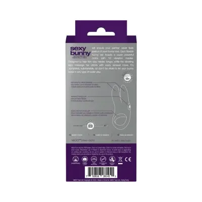 Sexy Bunny Rechargeable Ring - Deep Purple