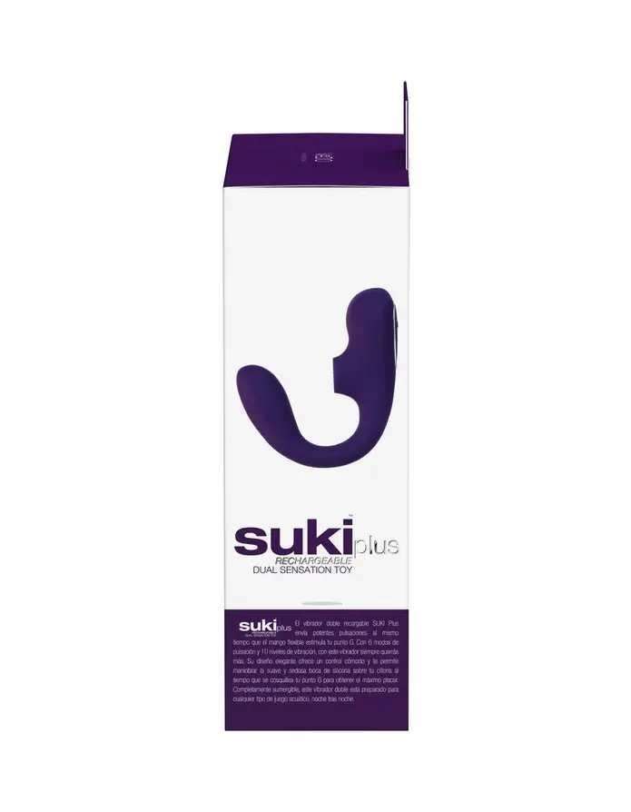 Suki Plus Rechargeable Dual Sonic Vibe - Deep Purple