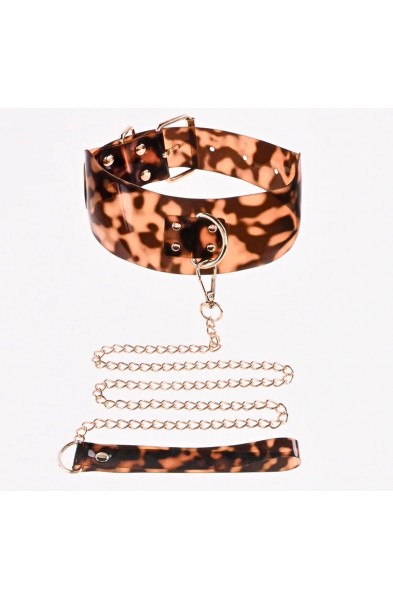 Sincerely Amber Collar With Leash