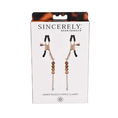 Sincerely Amber Beaded Nipple Clamp