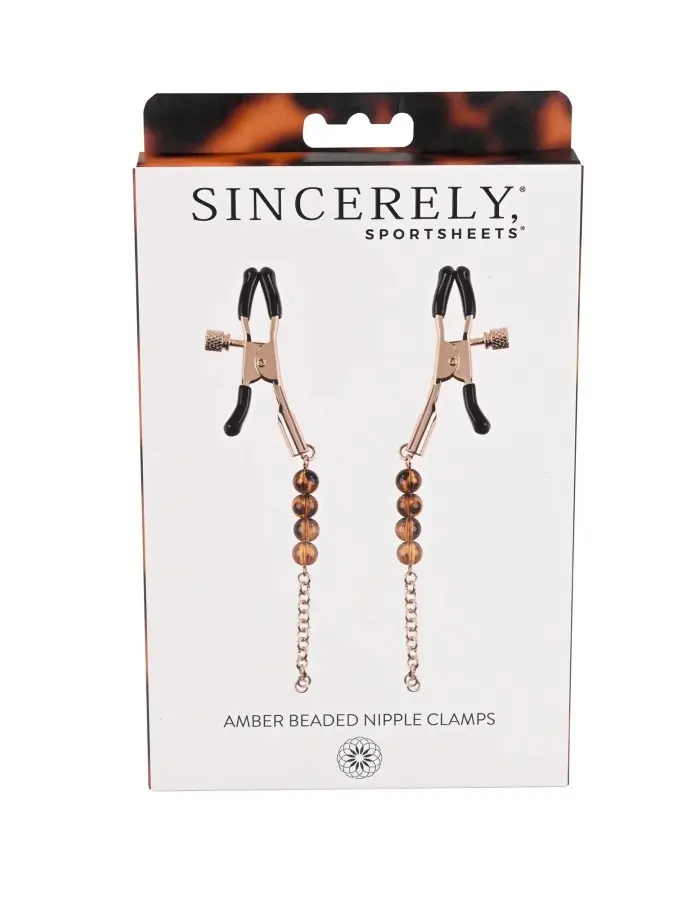 Sincerely Amber Beaded Nipple Clamp