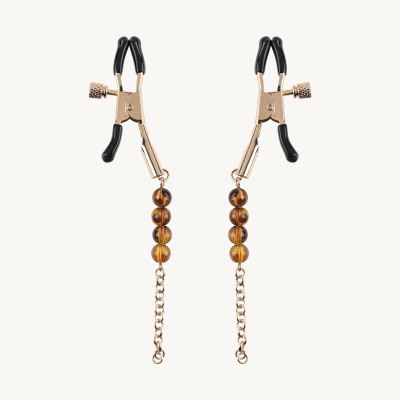 Sincerely Amber Beaded Nipple Clamp
