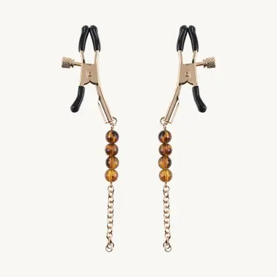 Sincerely Amber Beaded Nipple Clamp