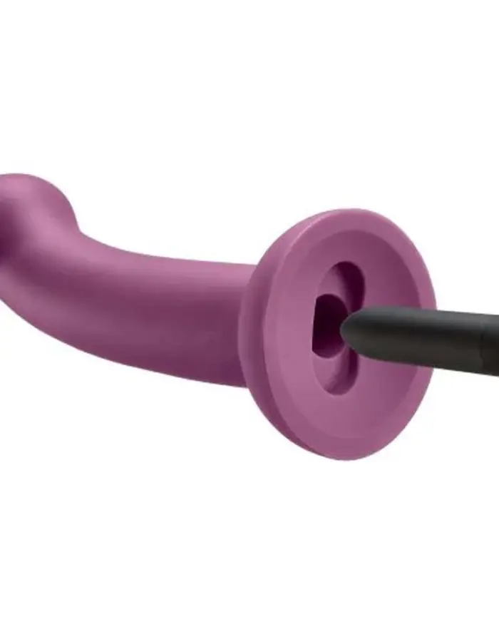 Ergo Super Flexi I Dong Soft and Flexible Liquid  Silicone With Vibrator - Plum