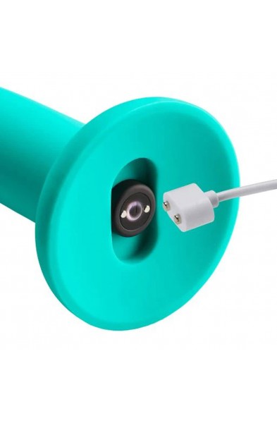 Ergo Super Flexi II Dong Soft and Flexible Liquid  Silicone With Vibrator - Teal