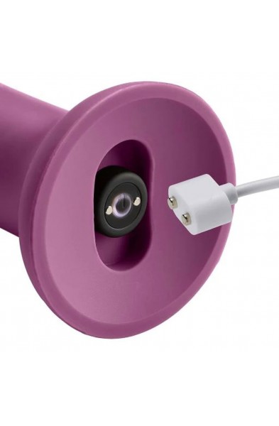 Ergo Super Flexi III Dong Soft and Flexible Liquid Silicone With Vibrator - Plum