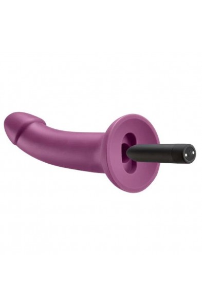 Ergo Super Flexi III Dong Soft and Flexible Liquid Silicone With Vibrator - Plum